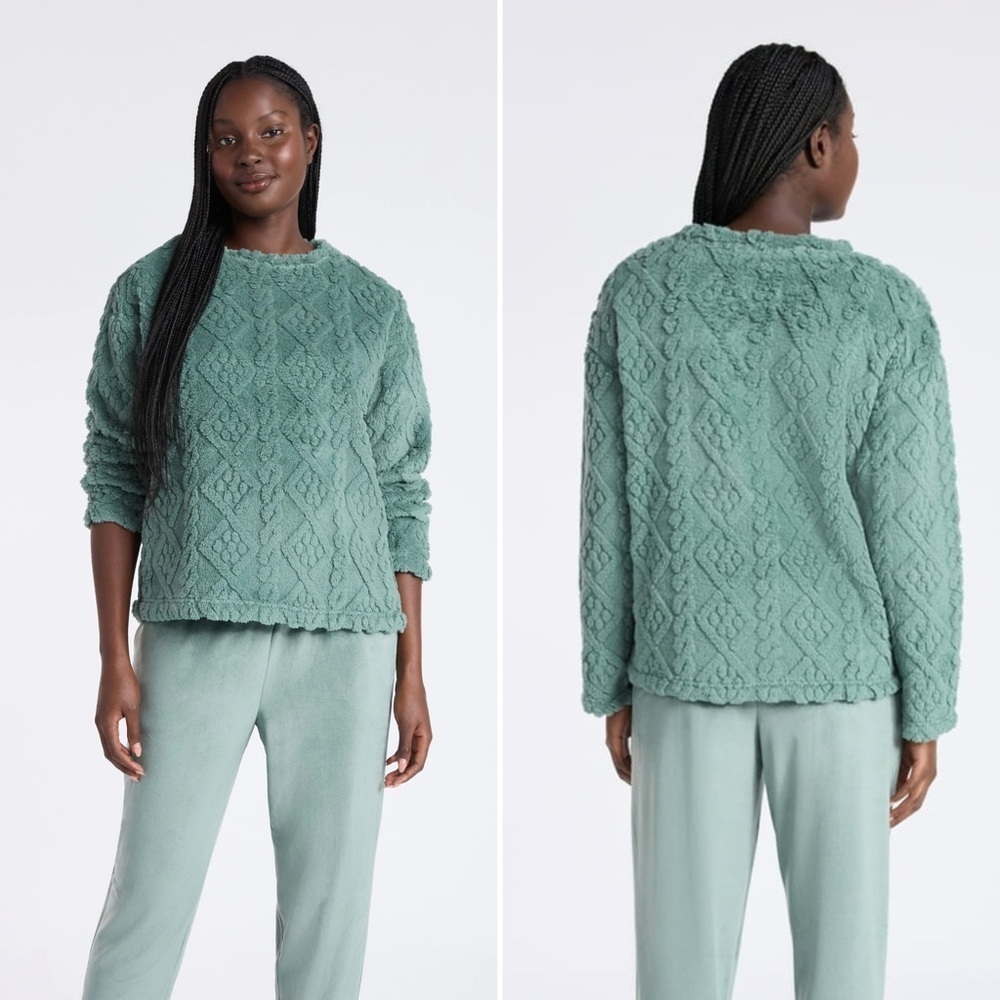 Joyspun Sage Green Super Soft Crew Sweater Women’s Size XL NWT